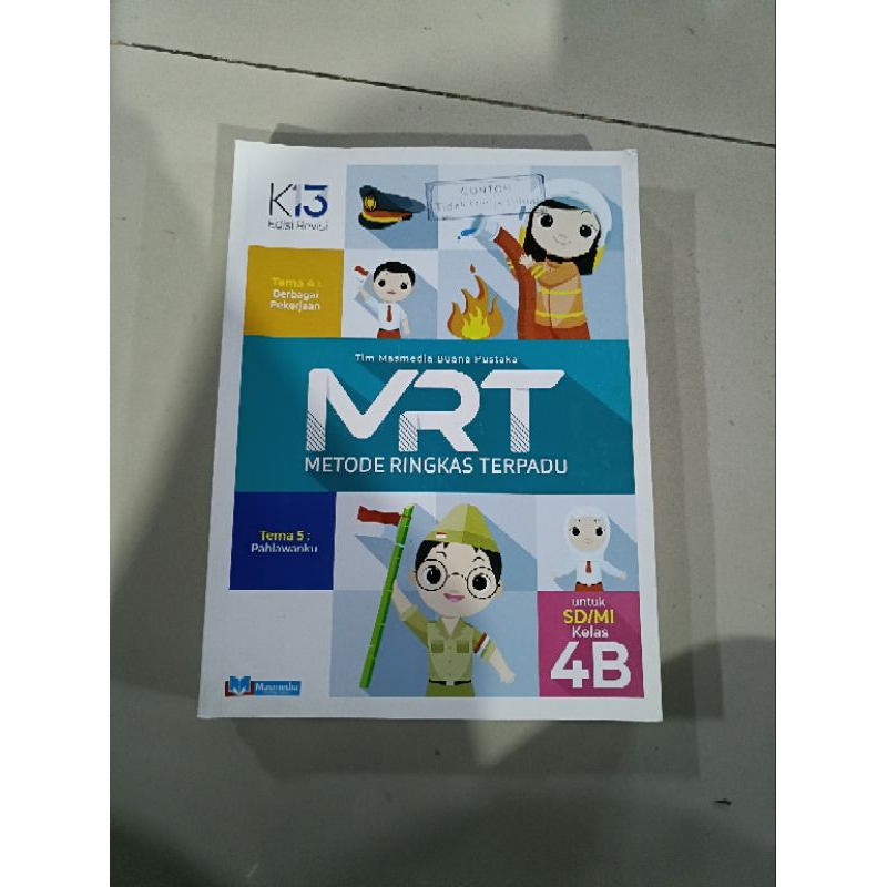 Jual Buku MRT Metode Ringkas Terpadu Untuk SD Kelas 4 B K 13 Masmedia ...