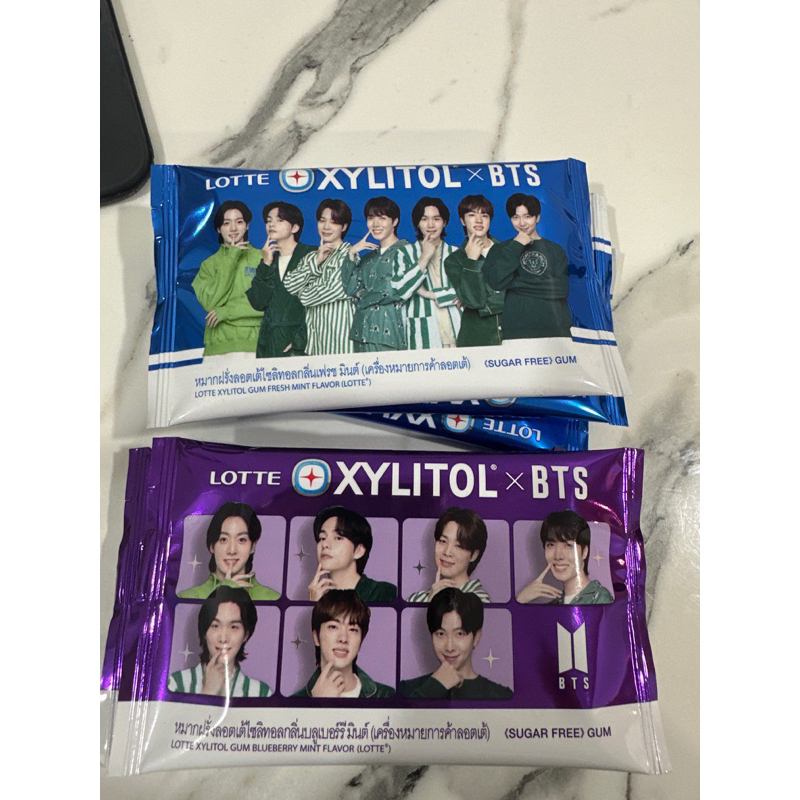 Jual READY XYLITOL X BTS LOTTE SUGAR FREE GUM SACHET XYLITOL BTS FRESH