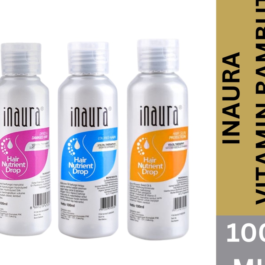 Jual ZZTG7889 MEGA SALE INAURA Hair Vitamin Nutrient Drop 1ml Kemasan ...