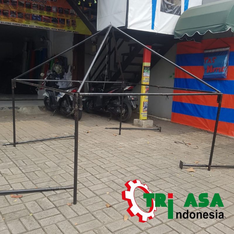 Jual RANGKA TENDA PIRAMID 3x3 SINGLE DEX TENDA PIRAMID 3x3 Shopee Indonesia