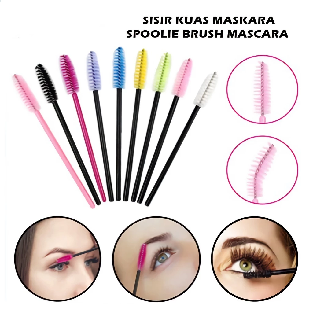 Sisir Bulu Mata / Kuas Bulu Mata / Sikat Eyelash Extention Bulu Mata Alis Eyebrow Make Up | AutoStock