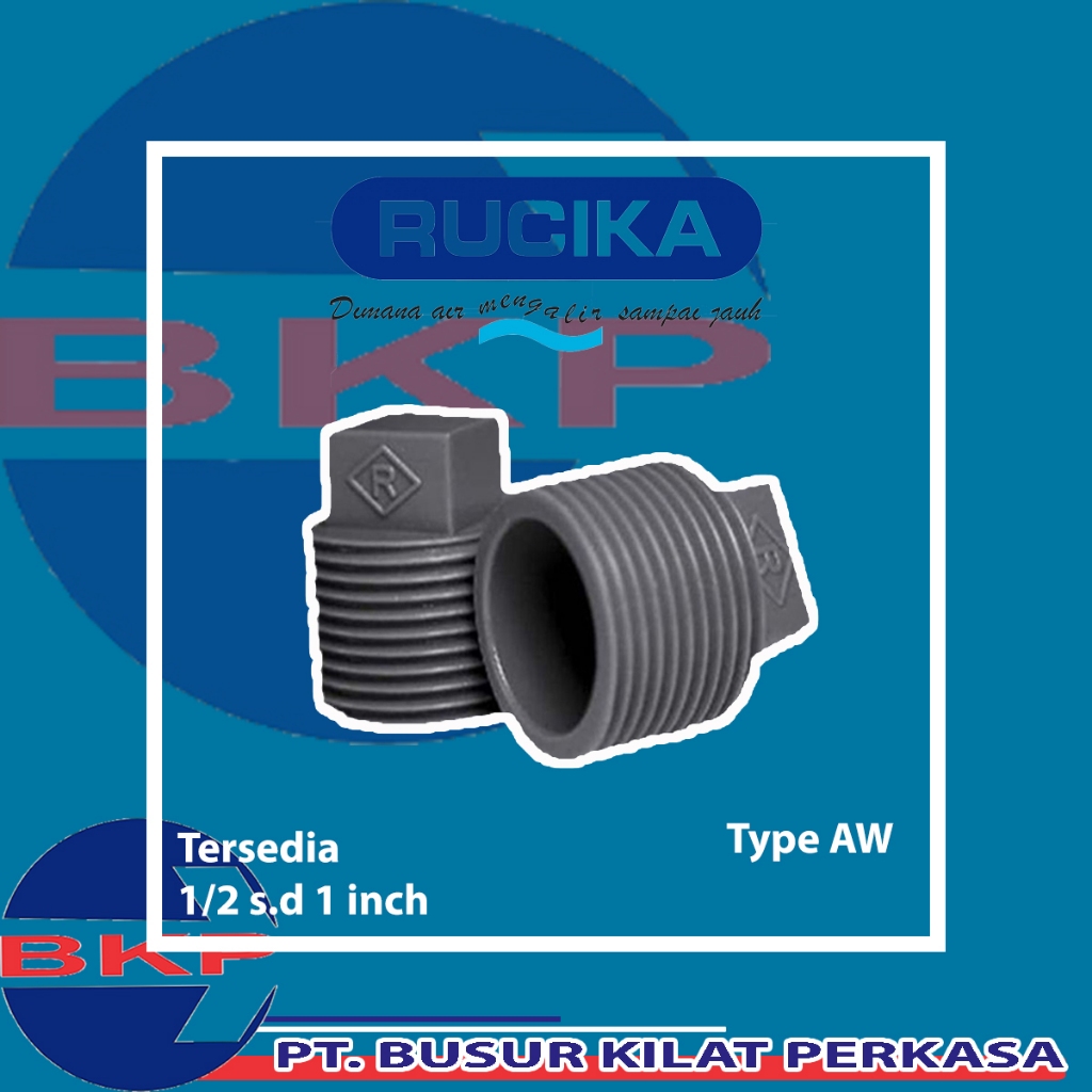 Jual Plug 1 Inch Pvc Rucika (Aw) / Fitting Pipa Pvc | Shopee Indonesia