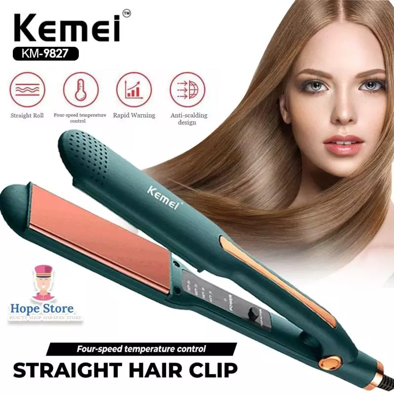 Kemei 9827 Hair Straightener General Catokan Pelurus Rambut | AutoStock