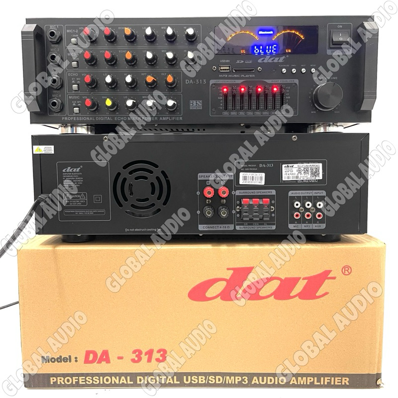 Jual Power Amplifier Karaoke DAT DA 313 & DAT DA 303 Original Bluetooth