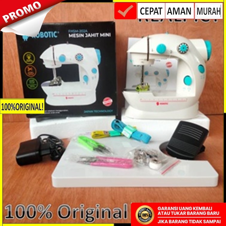 Jual PAKET TERLENGKAP Mesin Jahit mini Portable GT-202/FHSM-202 + MEJA ...