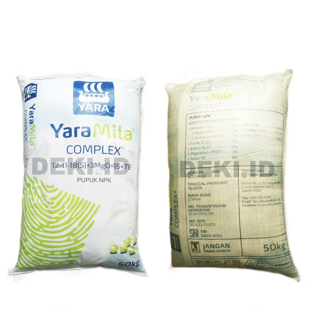Jual YaraMila Complex 500 gr Repack Pupuk NPK Yara 12 11 18 S Kompleks ...