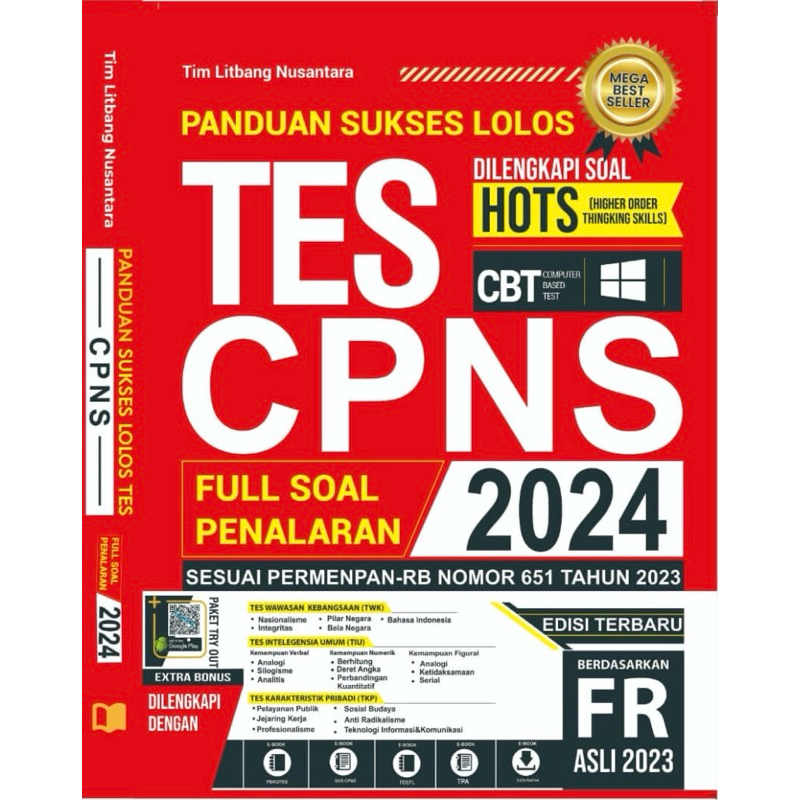 Jual BUKU CPNS 2024 FULL SOAL PENALARAN + FR ASLI 2023 | Shopee Indonesia