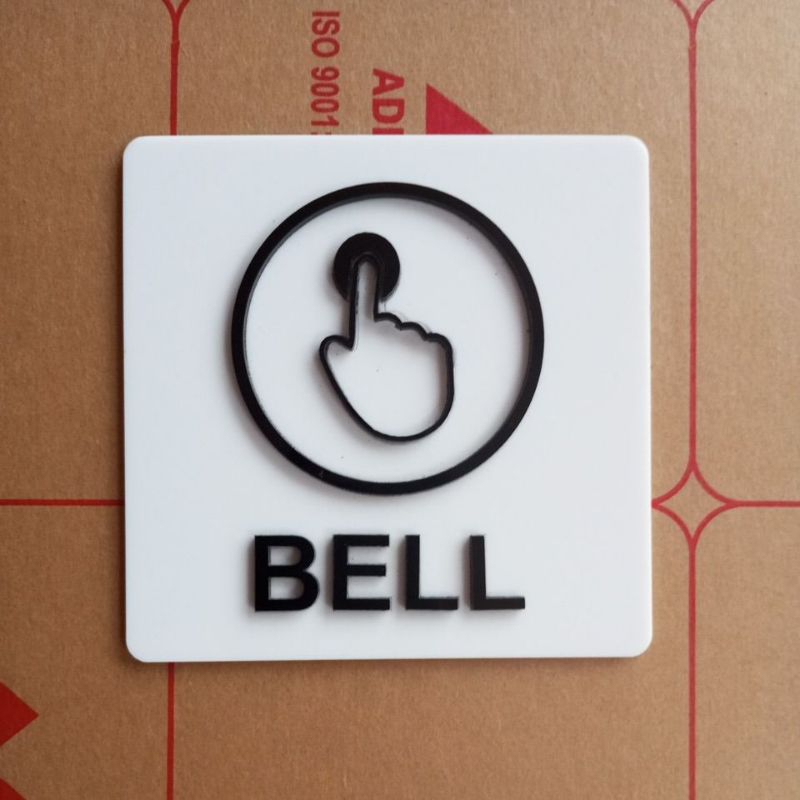 Jual Bell Sign In Acrilik Timbul | Shopee Indonesia