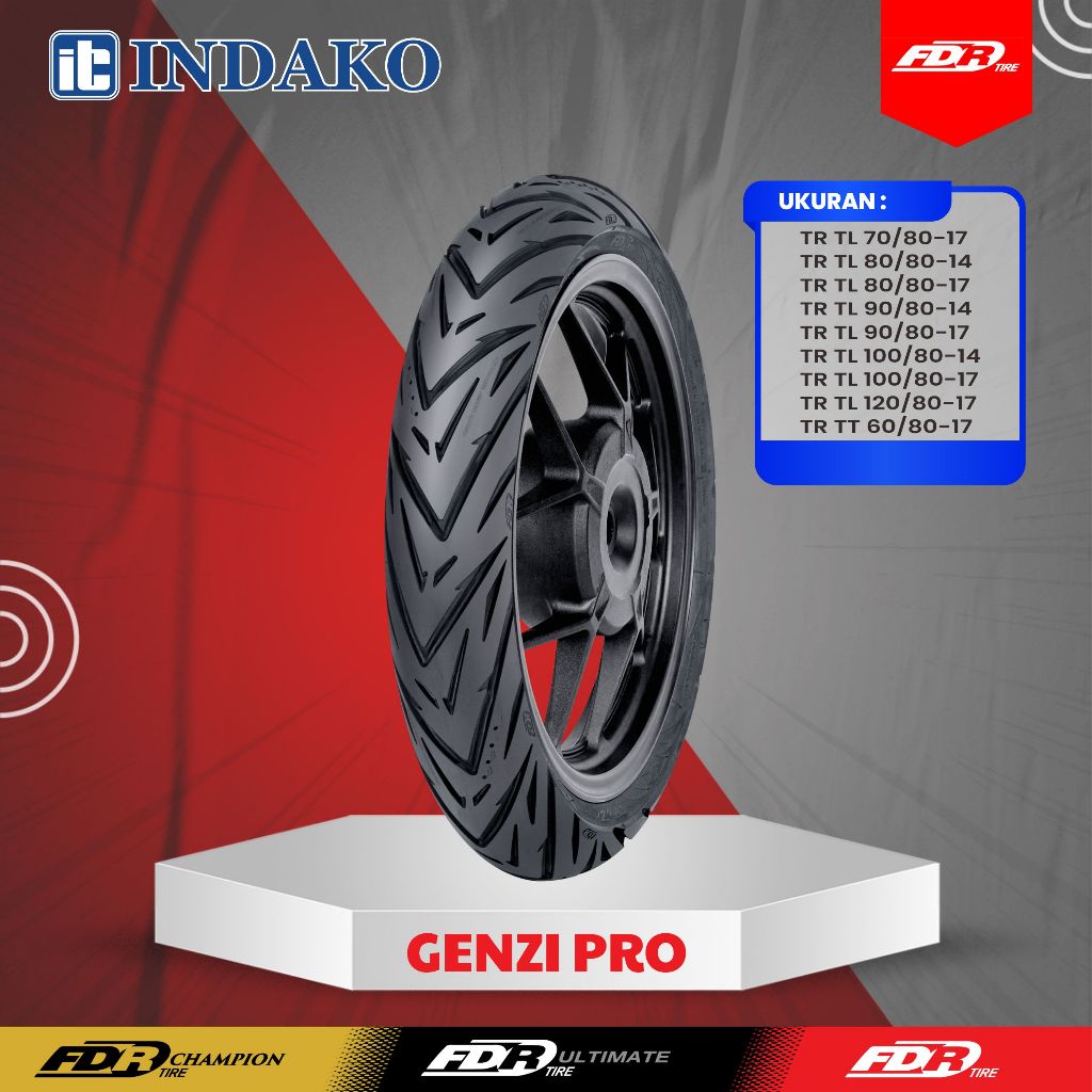 Jual FDR TL GENZI PRO 90/80-17 Ban Motor Tubeless | Shopee Indonesia