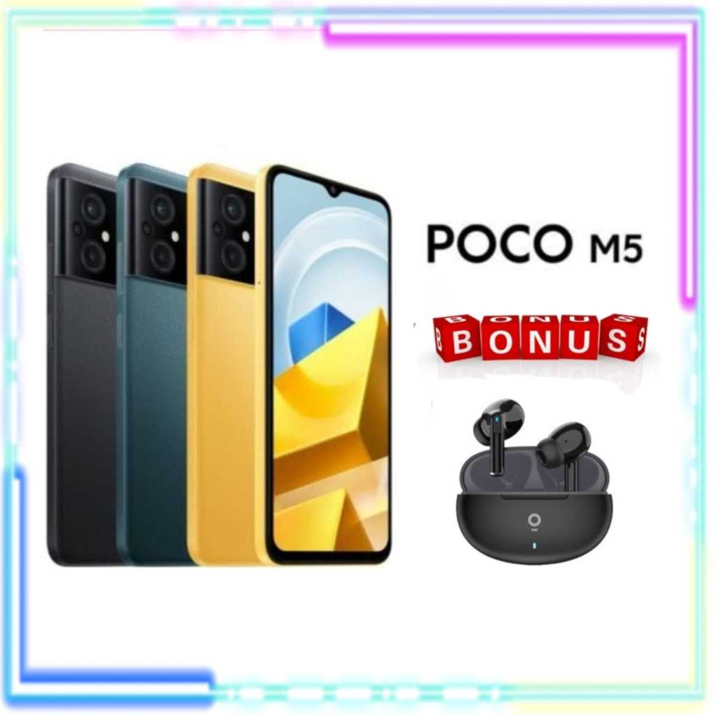 Jual XIAOMI POCO M5 4/64 & 4/128 NEW GARANSI RESMI XIAOMI | Shopee ...
