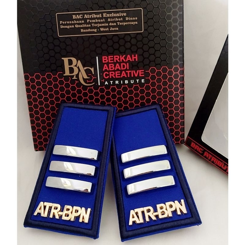 Jual Pangkat Pdh Atr Bpn C Kain Logam Exclusive Shopee Indonesia