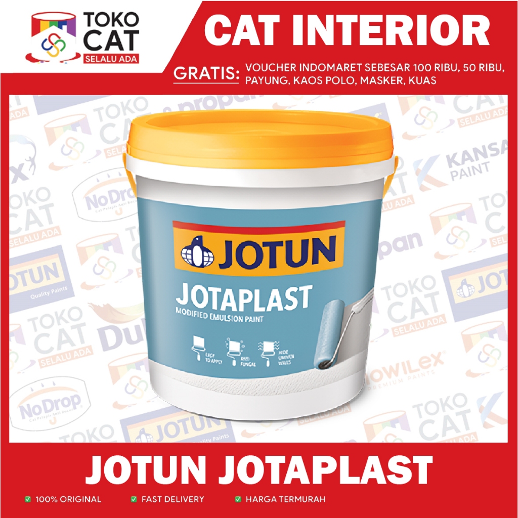 Jual Cat Tembok Interior | Jotun Jotaplast warna Putih / Tinting 25KG ...