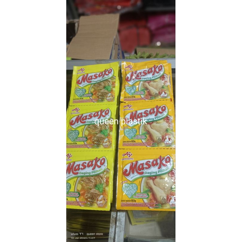 Jual Masako renteng renceng sapi dan ayam isi 12 sachet @ 8.5 gr ...