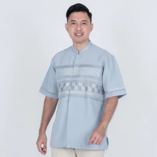 BENHILL Taqwa Koko Bordir Pria Pendek Light Blue 2542-43-44