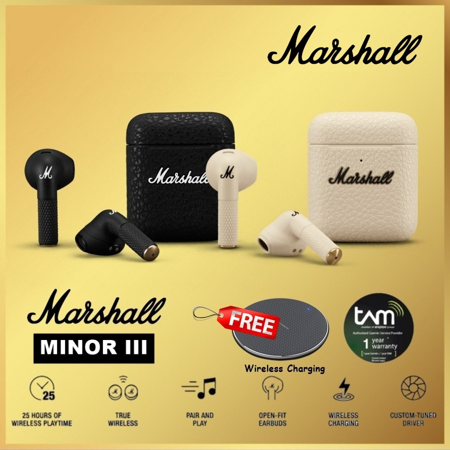 Jual Marshall Minor III True Wireless Headphones Earphones TWS Minor 3 ...