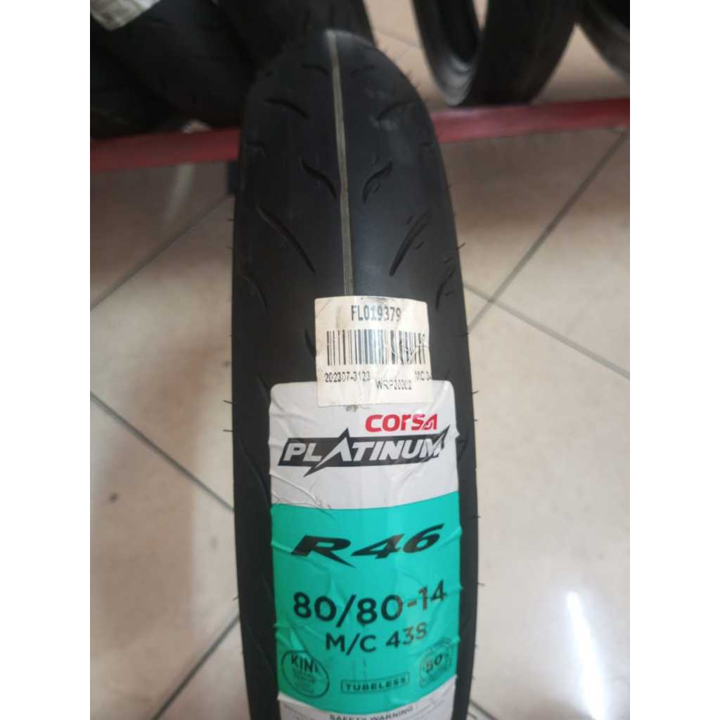 Jual BAN CORSA R46 80/80-14 TUBELES MATIC | Shopee Indonesia