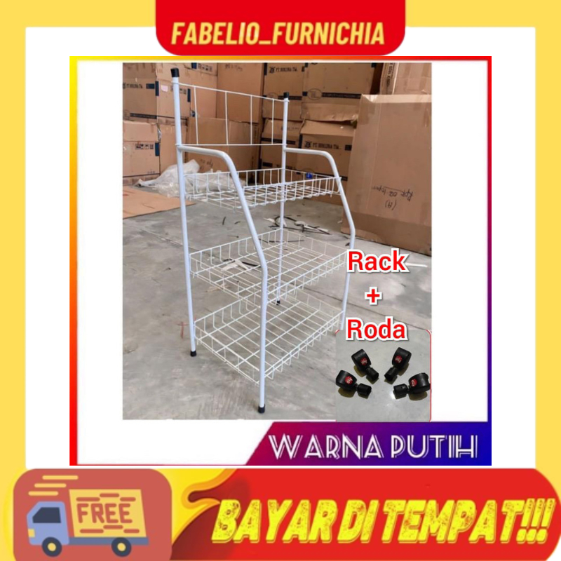 Jual RAK CIKI SERBAGUNA SUSUN 3/RAK CIKI/RAK ROTI/RAK SUSUN 3/RAK JUMBO ...