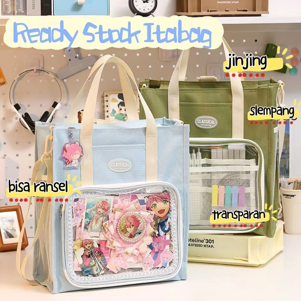 CoolChange Ita bag bag black with transparent viewing window and