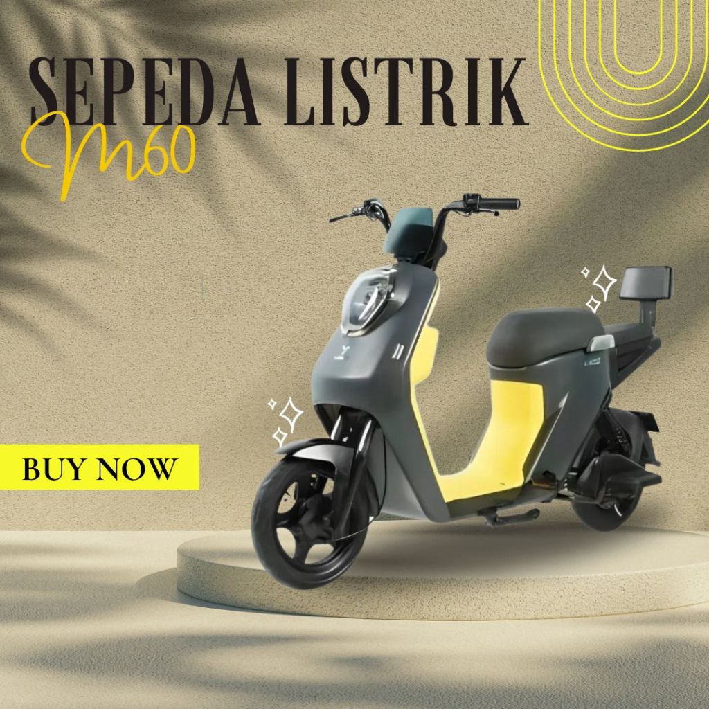 Jual Sepeda Listrik Uwinfly M Hitam Moped Electric M U Winfly