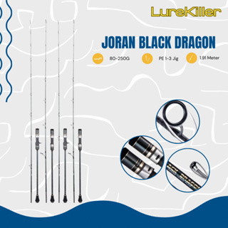 Jual Lure Killer Rod Joran Pancing Black Dragon 1.91M PE 1-3 Jig 80-250G C  JP002