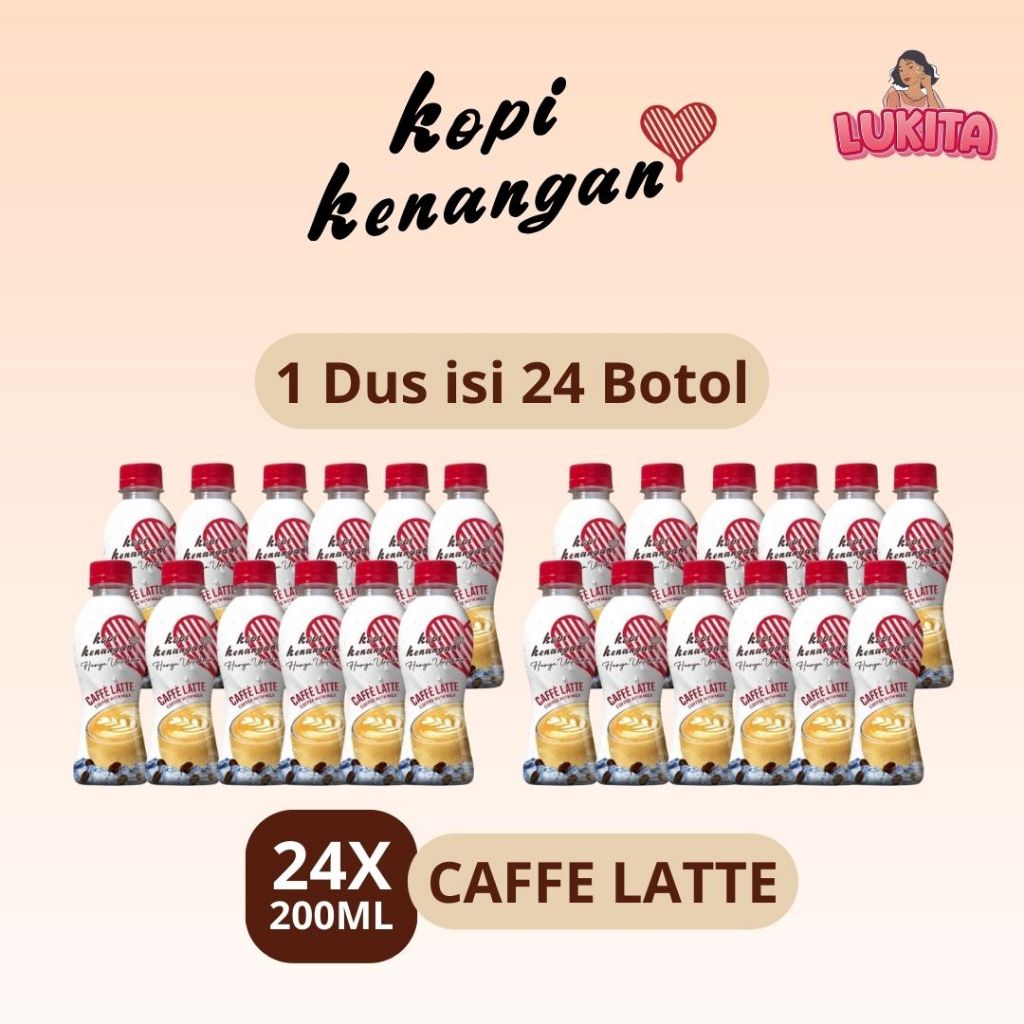 Jual 24 BOTOL / 1 Dus Karton Kopi Kenangan Hanya Untukmu Botol 200ml ...