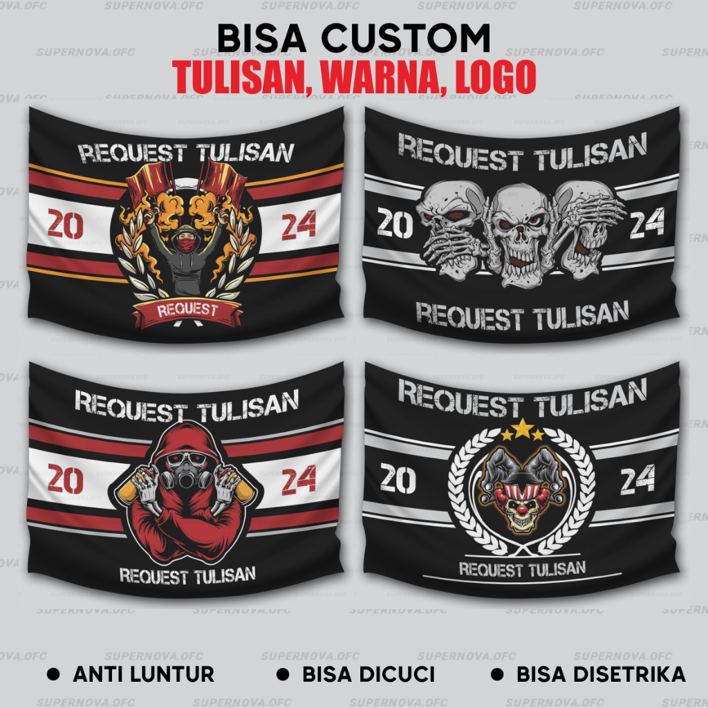 Jual BENDERA BASIS SUPORTER JUMBO BEBAS REQUEST | BENDERA KOMUNITAS