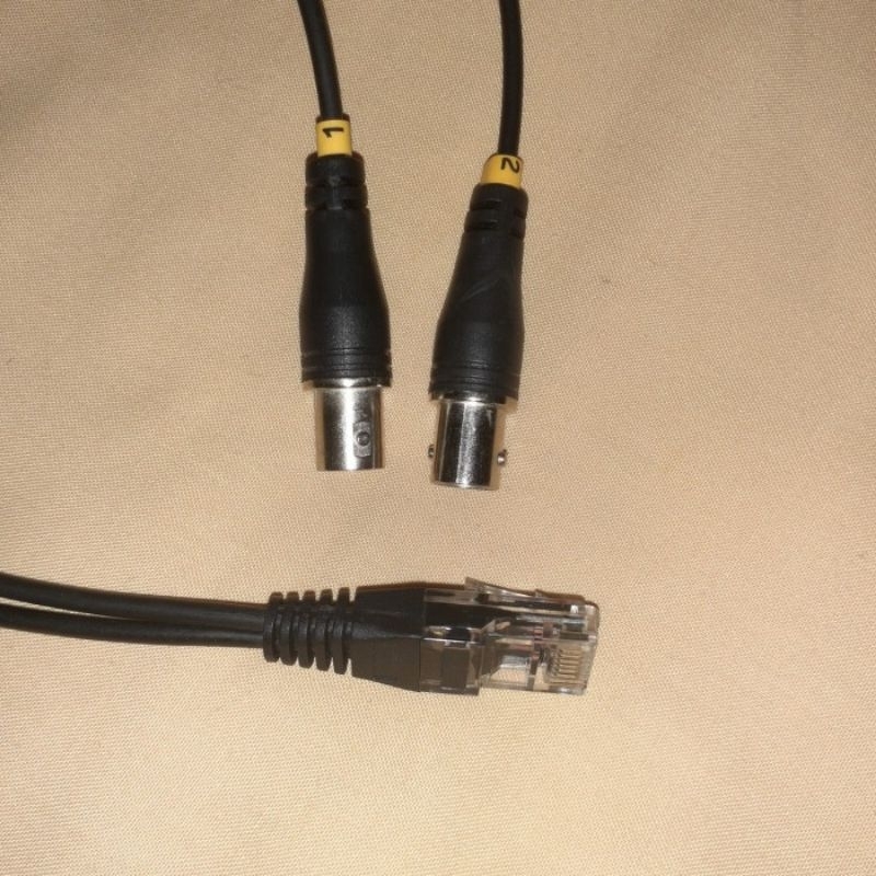 Jual E1 Adapter Cable BNC to RJ45 (Pins 1245) Duplex Rx+Tx 30cm ...
