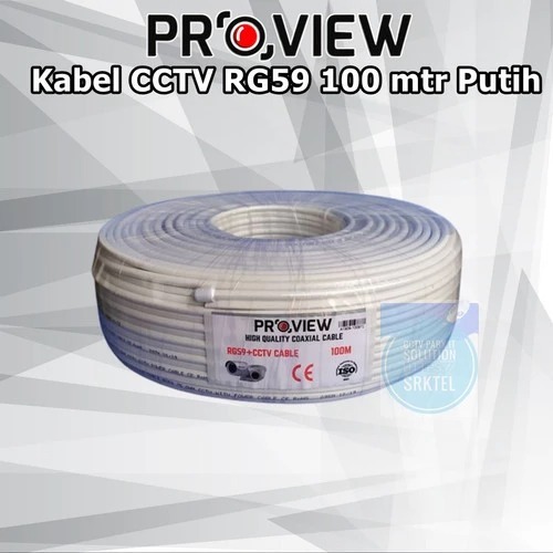 Lumonic RG59 Koaxialkabel + Stromleitung 100m - Professionelles CCTV Kabel Für Überwachungskameras