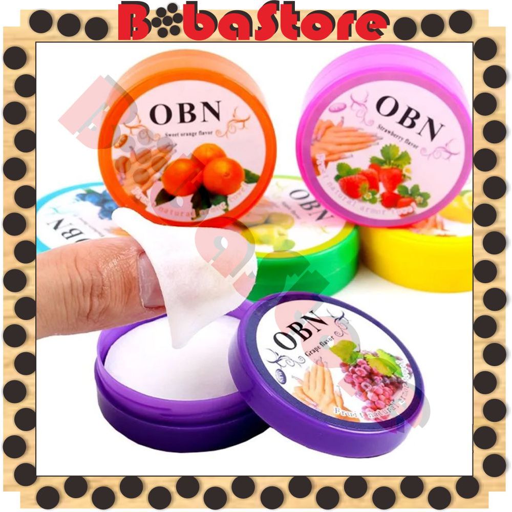 BOBASTORE Tisu Pembersih Kutek Aroma Buah Wangi Penghapus Pembersih Cat Kuku Gel Nail Polish Remover Tissue R973