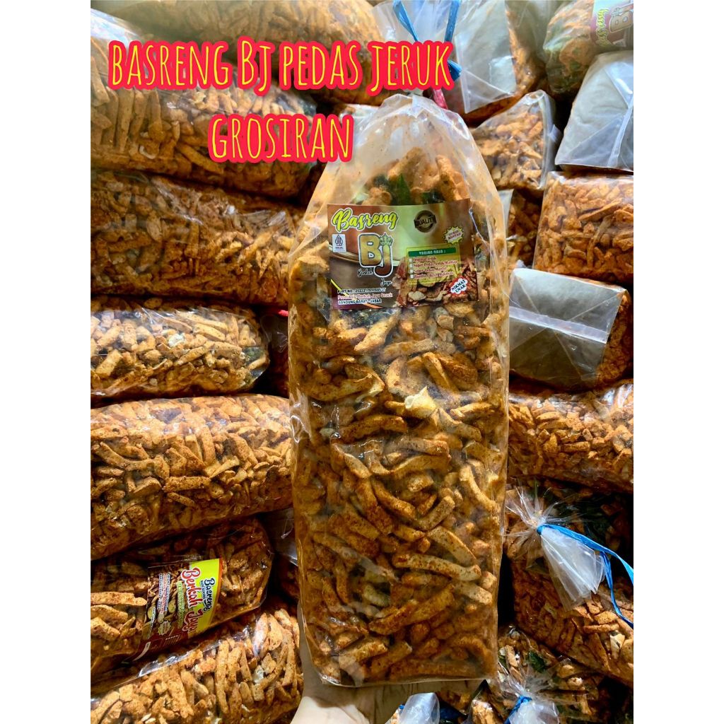 Jual Basreng Stik Pedas Daun Jeruk Bj By Berkah Jaya 2 Kg 1 Ball