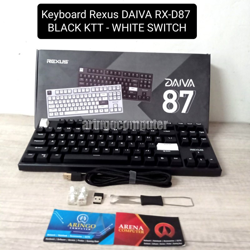 Jual Keyboard Rexus DAIVA RX-D87 BLACK KTT - WHITE SWITCH | Shopee ...