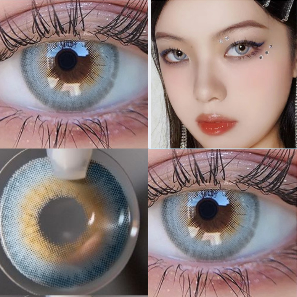 Jual Cod Mysticeyes Softlens La Girl Seri Grey Color Lens Normal Mm