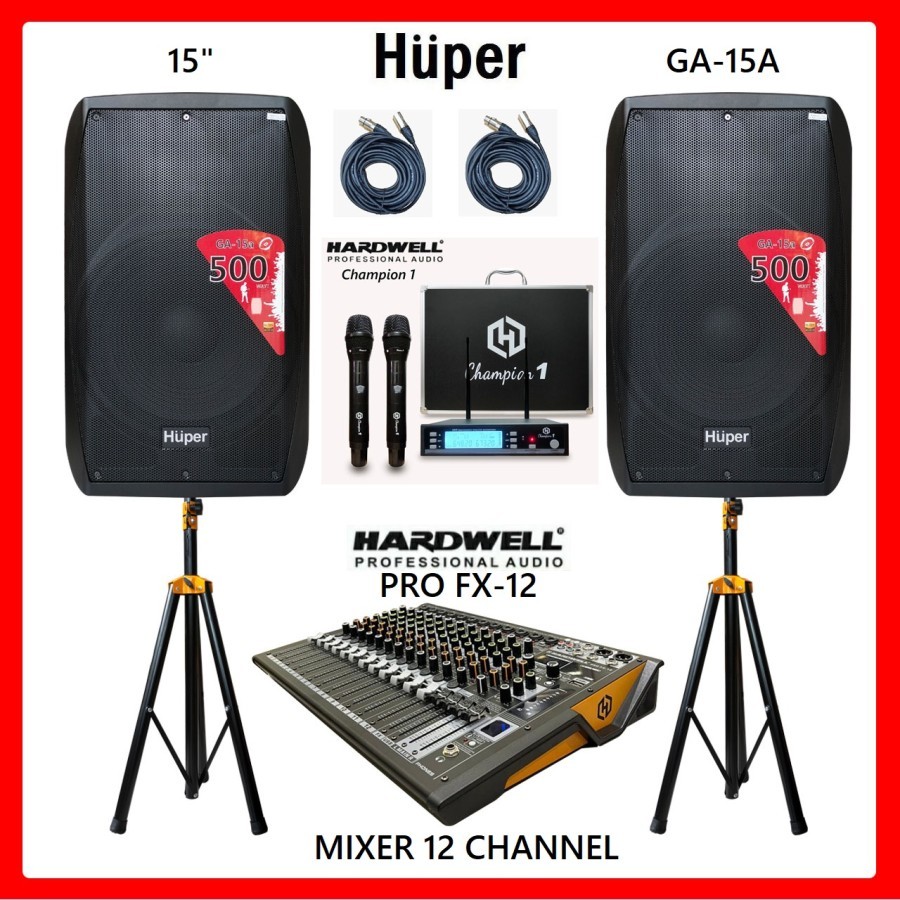 Jual Paket Soundsystem Outdoor Inch Huper Ga A Mixer Hardwell Pro