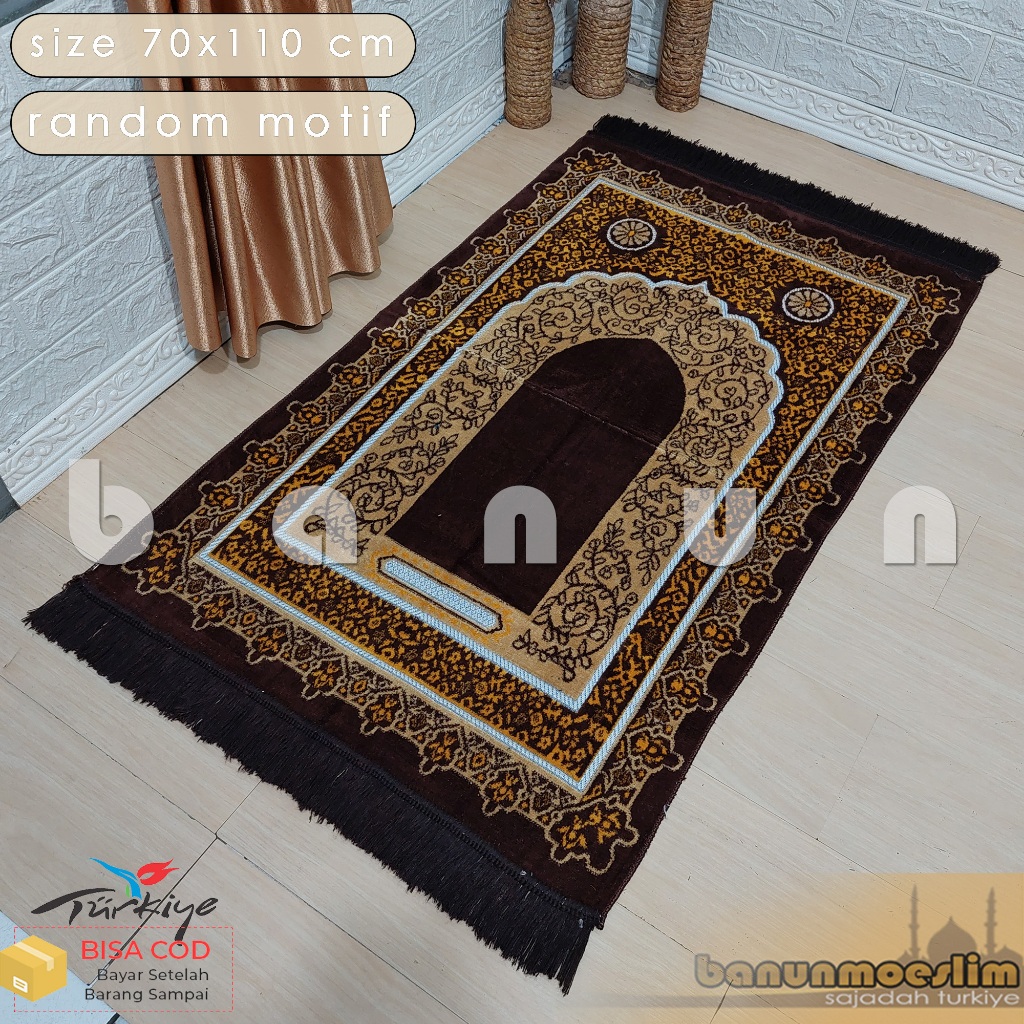 Jual Sajadah Dewasa Terbaru Ukuran Besar 70 X 110 Cm Bahan Bludru ...