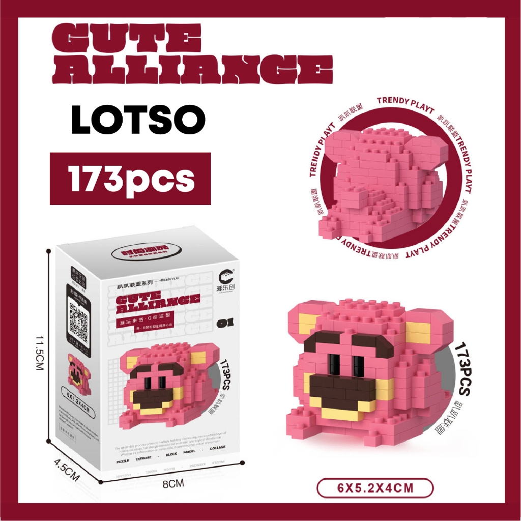 Jual Block City- Chaolechuang Lying down characters Puzzle Block Bricks ...