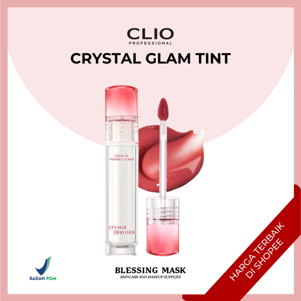 Jual CLIO Crystal Glam Tint | Lip Tint | Shopee Indonesia