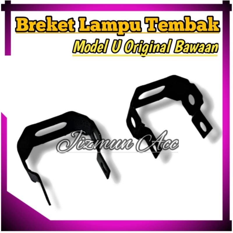 Jual Bracket Lampu Tembak Sorot Model U Motor Mobil Dudukan Lampu