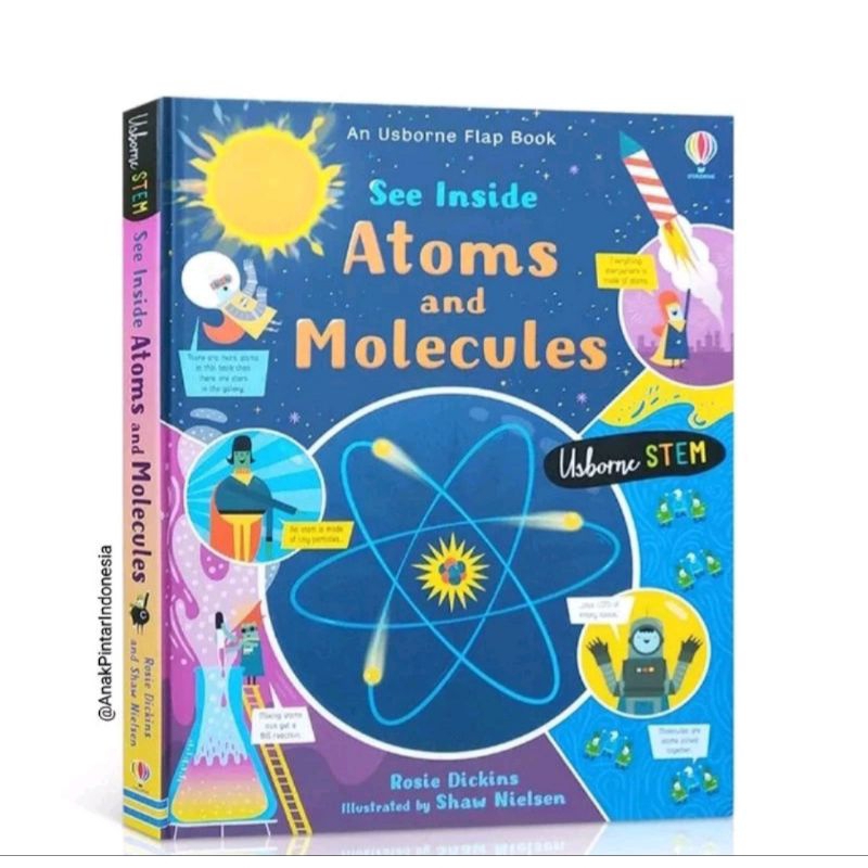Jual SALE - AN USBORNE FLAP BOOK SEE INSIDE ATOMS & MOLECULES | Shopee ...
