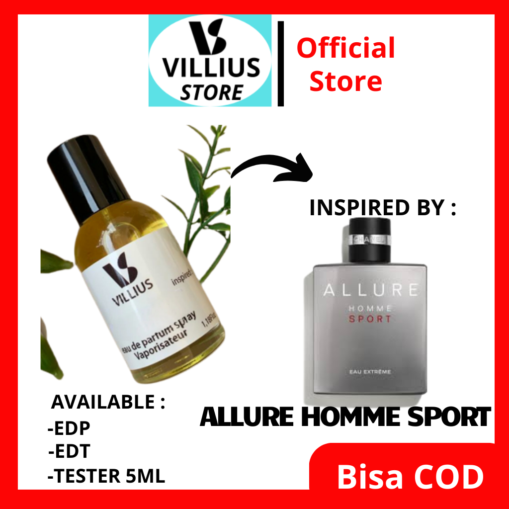 PARFUM PRIA AROMA ALLURE HOMME SPORT INSPIRED BEST SELLER BEST  QUALITY EDP WANGI TAHAN LAMA