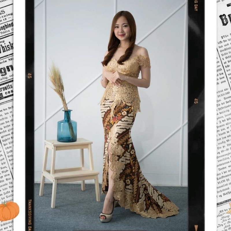 Jual Kebaya set wisuda/kebaya pengantin/kebaya pesta/kebaya satu set ...