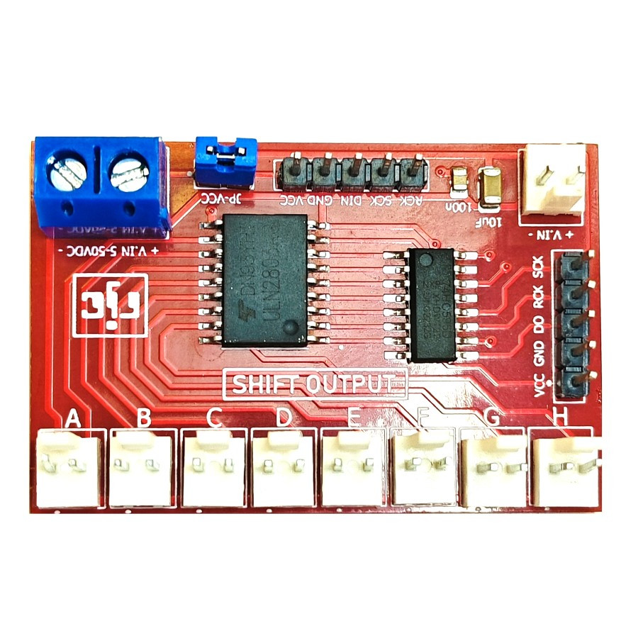 Jual Module Shift Register 8 CH+ Output Multiplexer 74HC595 +Driver ...