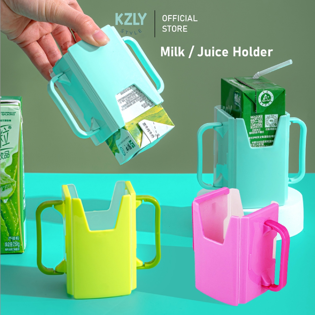 Jual KZLY STYLE Milk juice box holder tempat pegangan susu kotak wadah