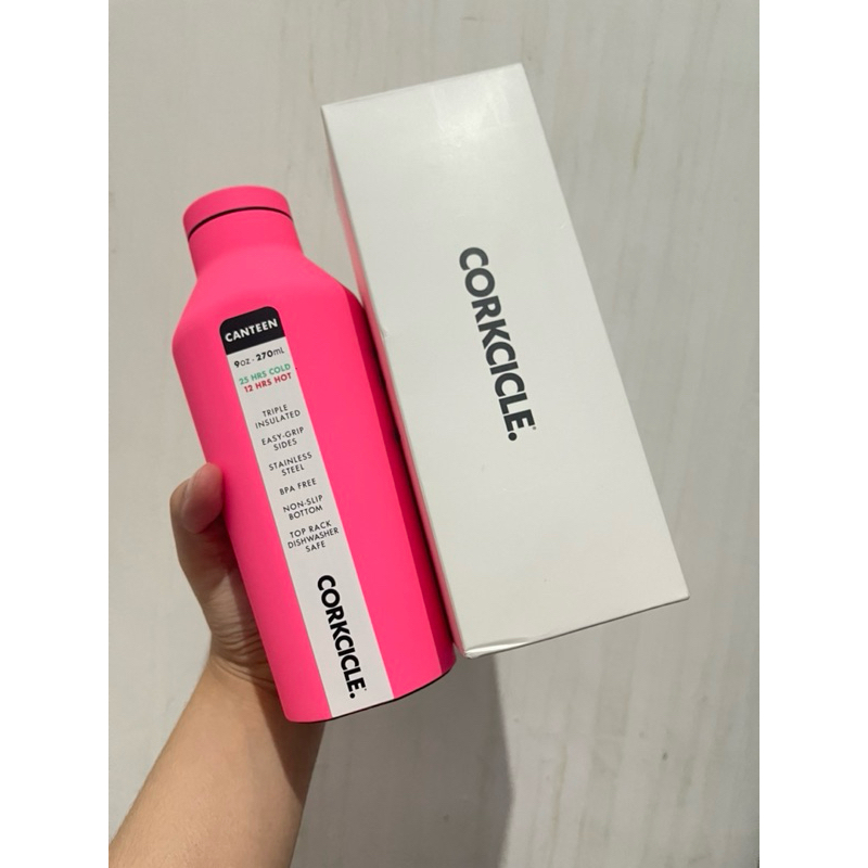 Jual CORKCICLE® Canteen 9oz Neon Lights Neon Pink Shopee Indonesia