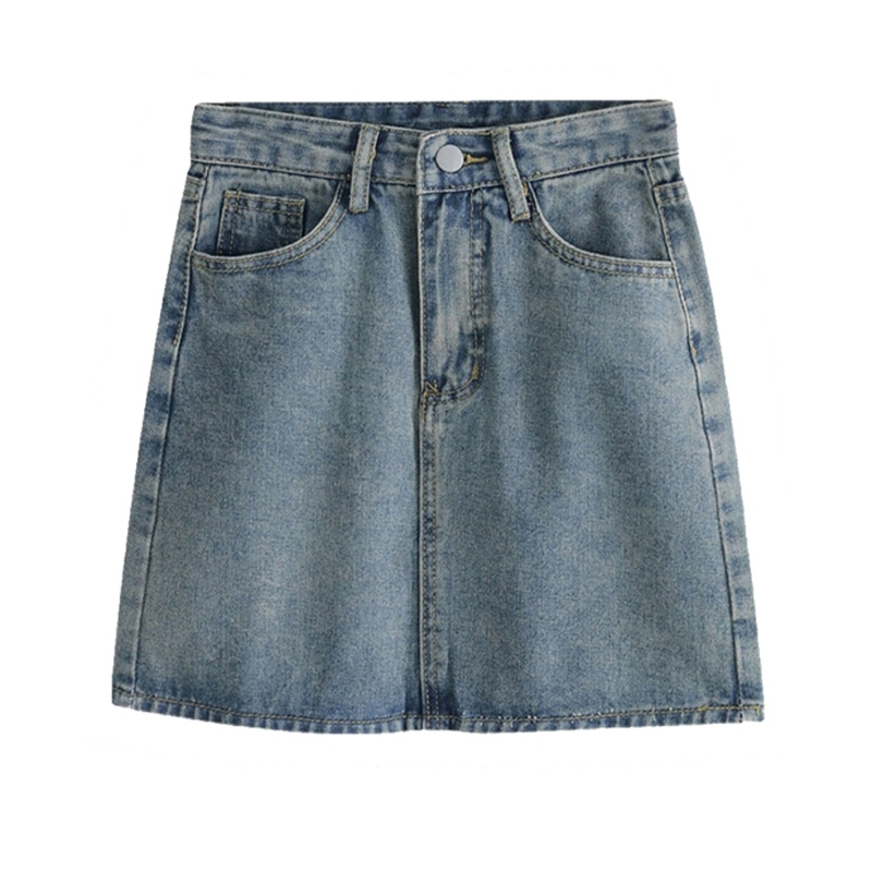 Jual Alice Rok-Highwaist Rok Jeans Wanita / Kekinian Fashion Split ...