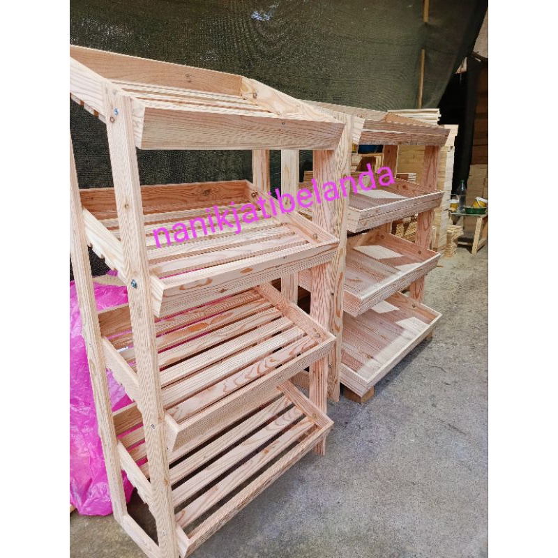 Jual rak display makanan/rak snack/rak roti/rak toko | Shopee Indonesia