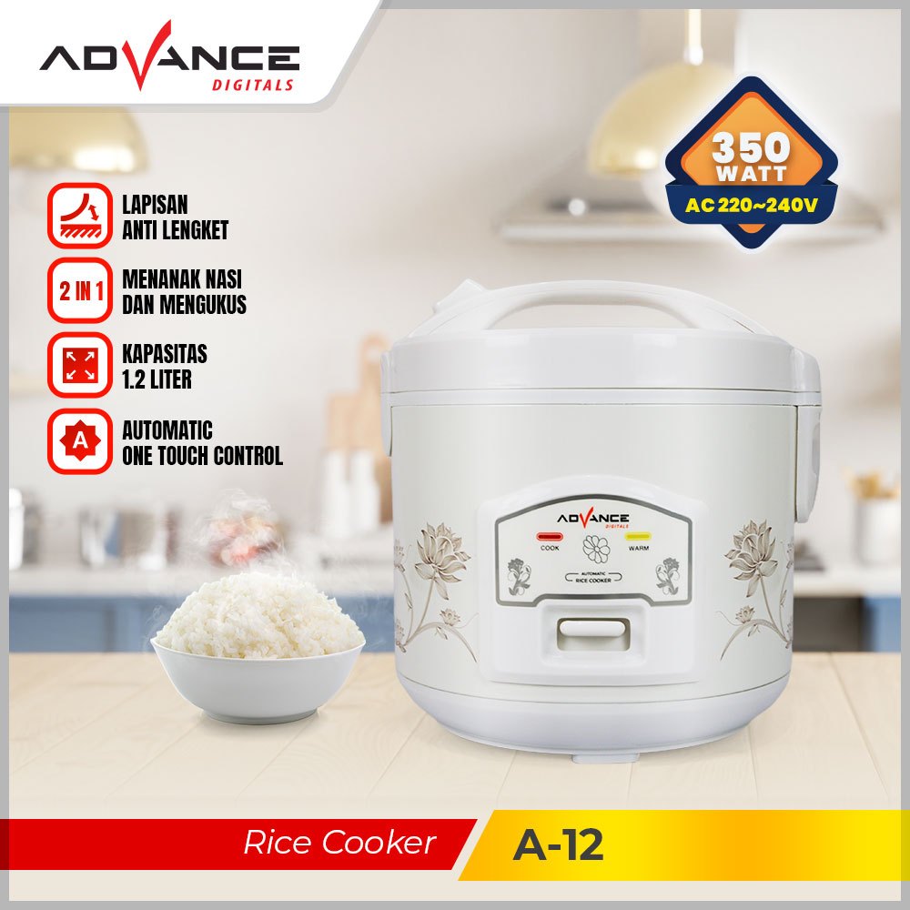 Jual ADVANCE RICE COOKER A12 //MAGIC COM SERBAGUNA KAPASITAS 1,2 LITER ...