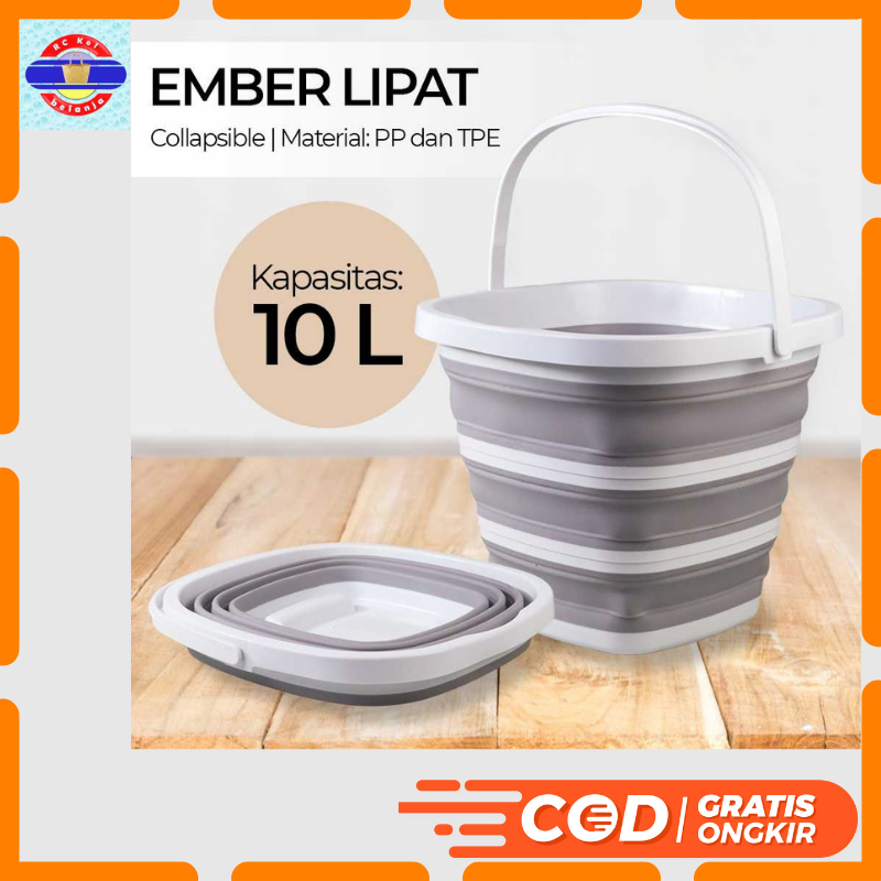 Jual Ember Lipat Water Bucket Foldable Collapsible 10 Liter | Shopee ...