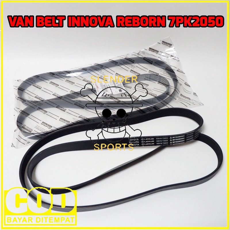 Jual VAN BELT INNOVA REBORN 7PK2050 - FAN BELT INNOVA REBORN 90916 ...