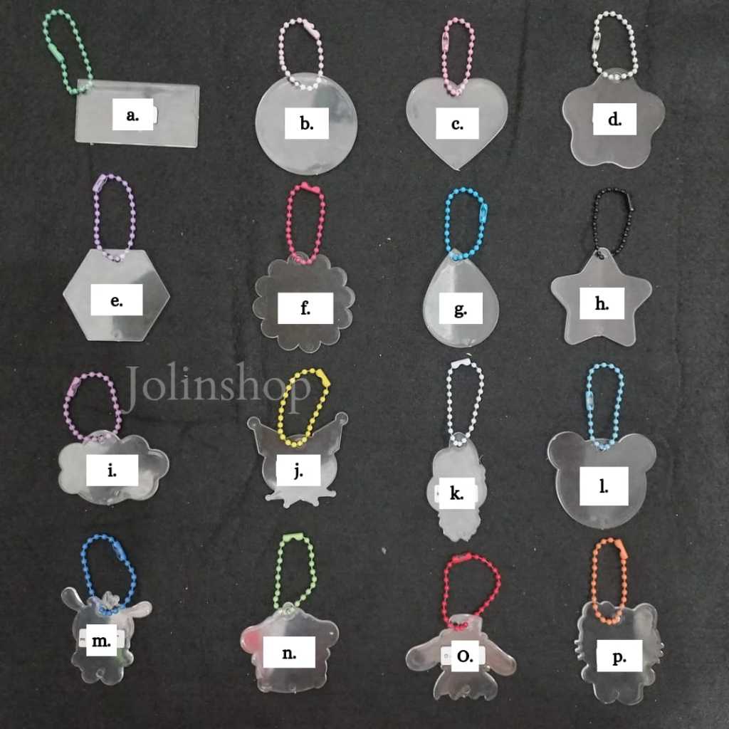 Jual Akrilik Polos Clear Blank Acrylic Keychain Bahan Gantungan Kunci ...