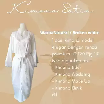 Kimono Satin Velvet Bride Wedding Pengantin Elegan